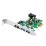 PCIE x1 to USB3.0 eSATA with 19pin USB header expansion card