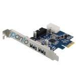 PCIE x1 to 2ports USB3.0 + 19pin USB3.0 header expansion card